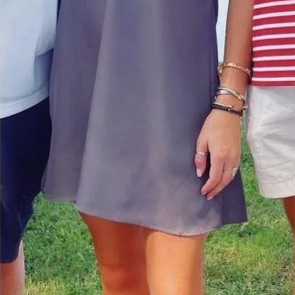 Chic Gray A-Line Dress